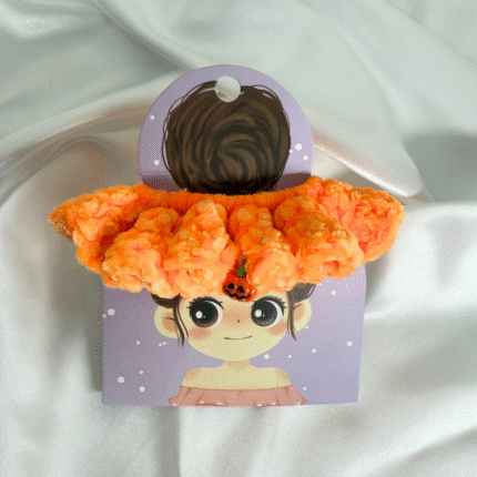 pumpkin puff scrunchies