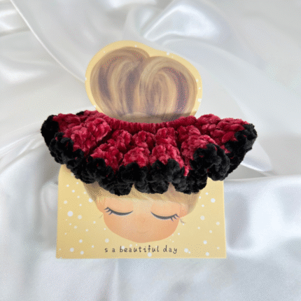 dark rose scrunchies