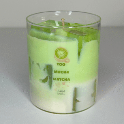too mucha matcha kaarsen