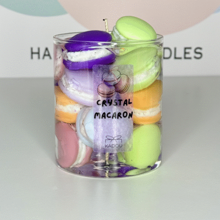 crystal macaron kaarsen